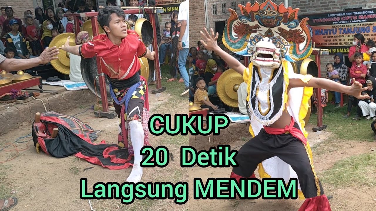 CUMA hitungan DETIK Kucingan Langsung MENDEM‼️Kuda Kepang WAHYU TANJUNG SETO Pringsewu Lampung ‼️