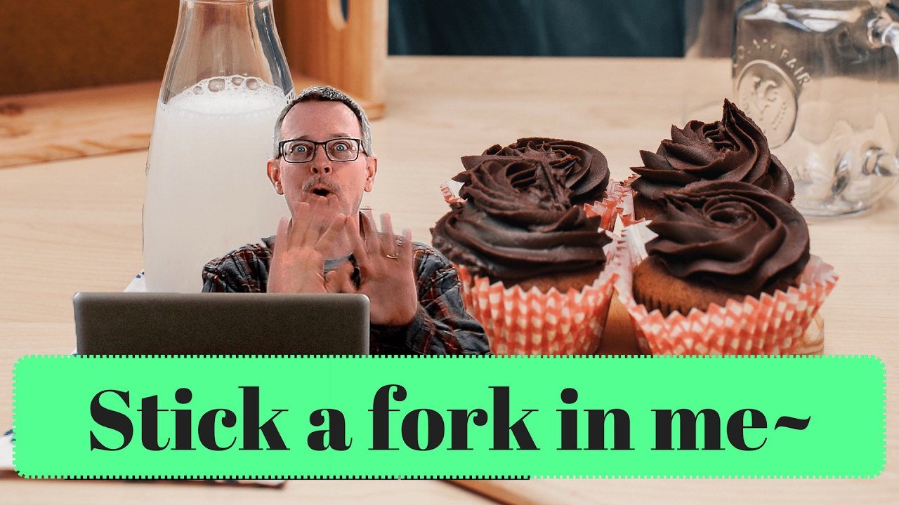 Learn English: Daily Easy English 1105: Stick a fork in me~