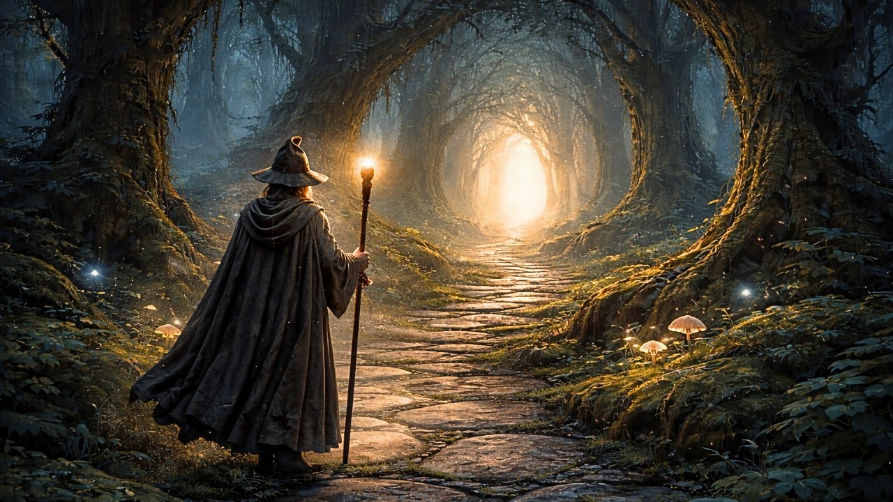 Path of the Wizard: Toward the Hidden Light | Calm Medieval Fantasy Ambience