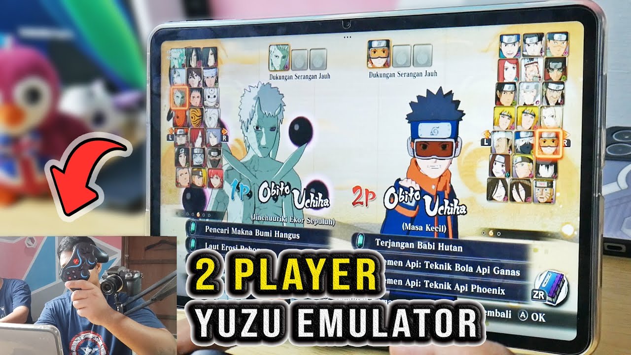Main 2 Player YUZU Emulator Switch Nintendo + Dual Gamepad  X3 + Xiaomi Pad 6 multiplayer