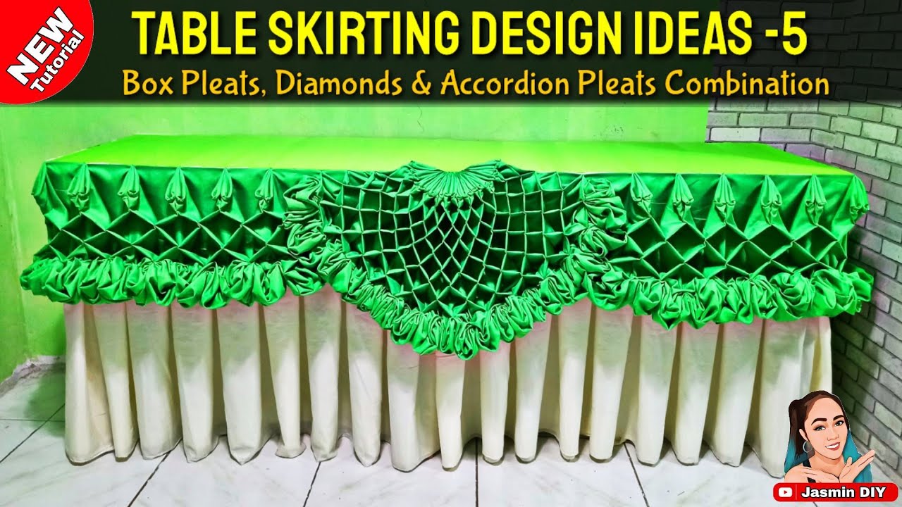 DAIMONDS | Table Skirting Design Ideas-5 Tutorial Step by step |best for any occasion