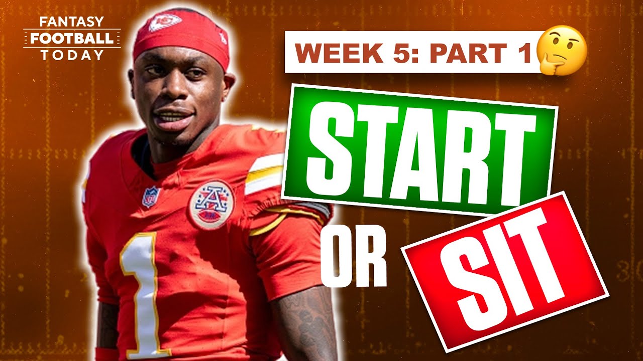 Week 5 Start Sit Advice (Part 1) | MUST-Start Players & Big Names to AVOID | 2025 Fantasy Football