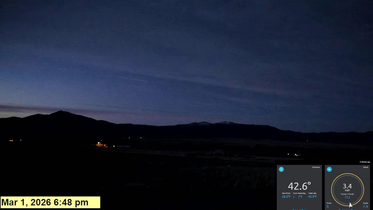 Weathercam Live -  Boulder Valley, MT