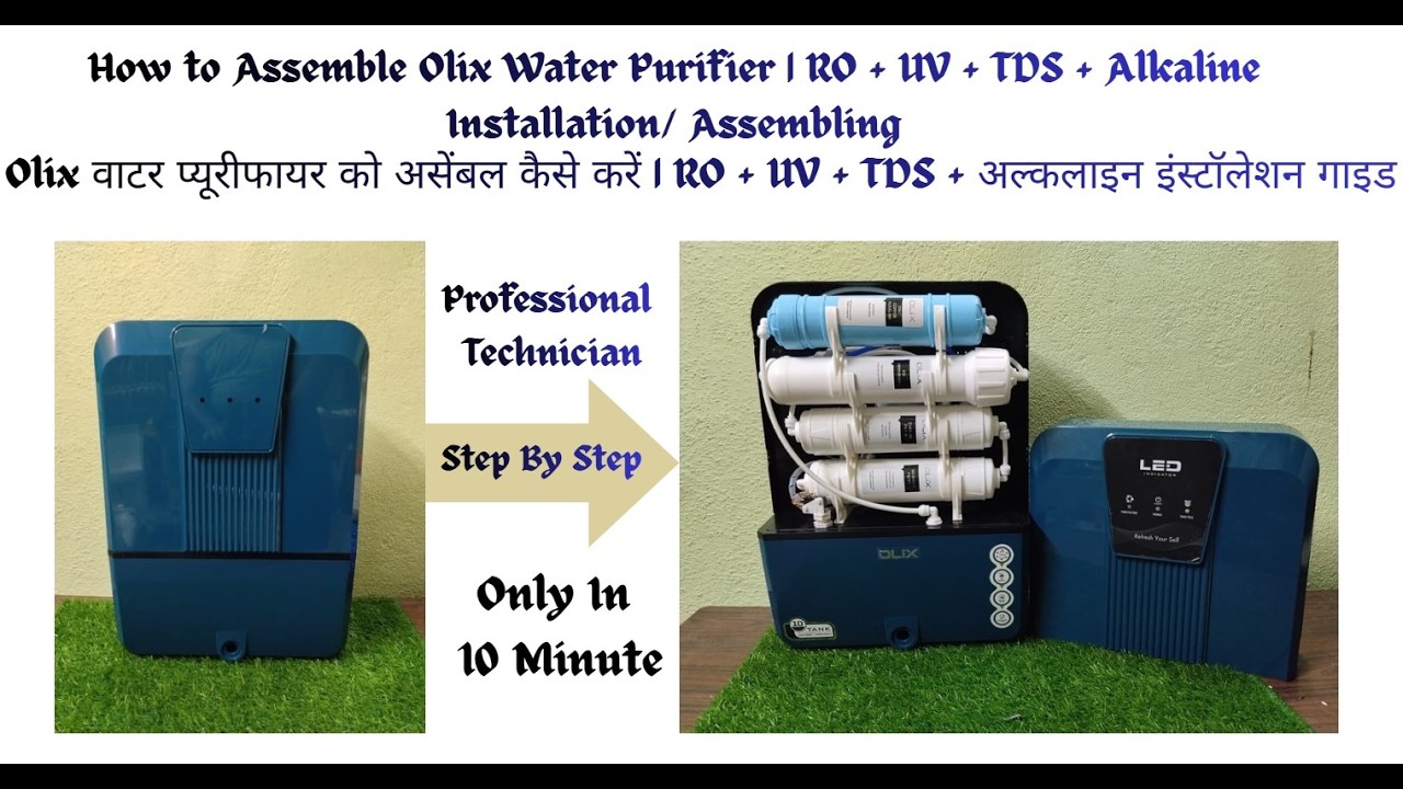 How to Assemble Olix Water Purifier | RO + UV + TDS + Alkaline Installation Guide