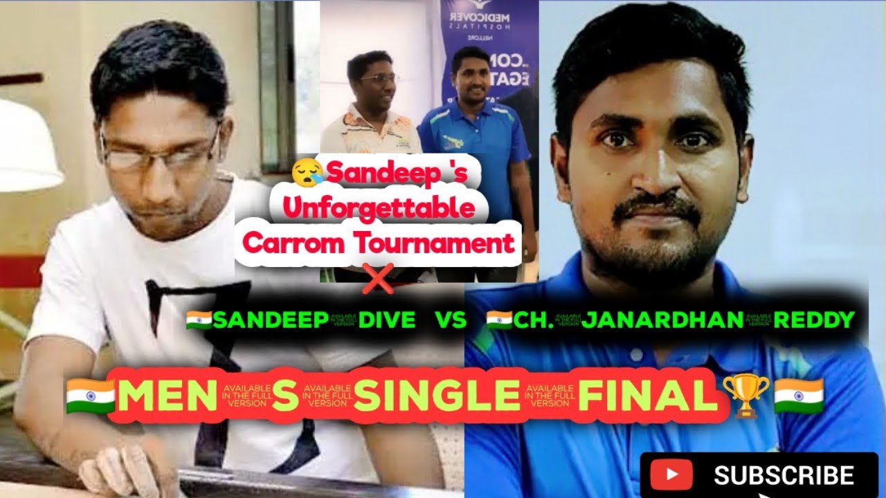 29th ALL INDIA FEDERATION CUP CARROM TOURNAMENT 24/25 Sandeep Dive vs_CH.Janardhan_Reddy Men's Final