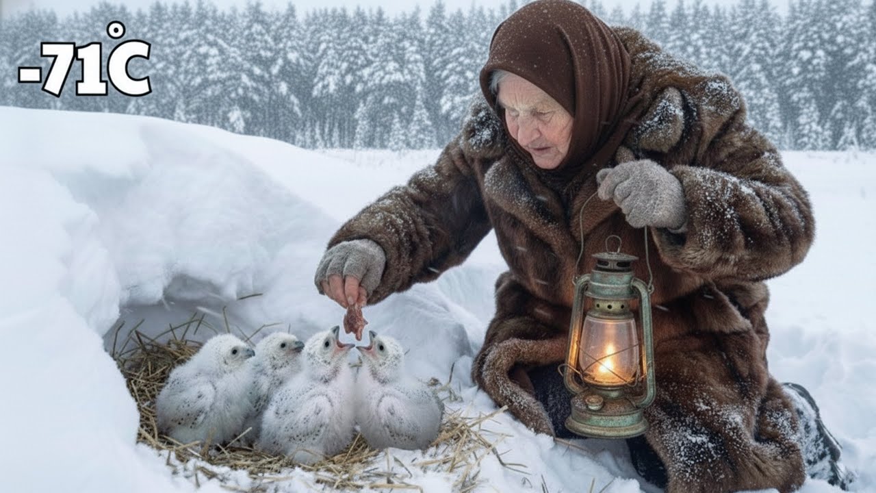 Surviving at 71°C | A 90 year old woman helps starving snowy owls during a harsh Siberian winter