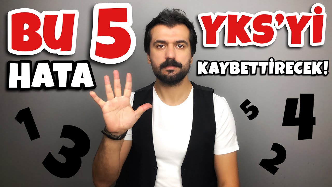 Bu 5 Hata Sana YKS'yi Kaybettirecek! #2020yks