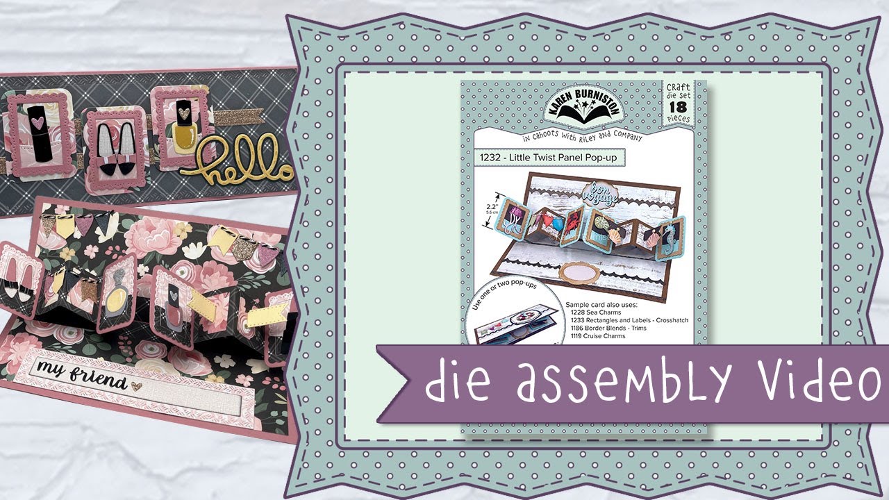 Karen Burniston Die 1232 Little Twist Panel Pop-up Assembly