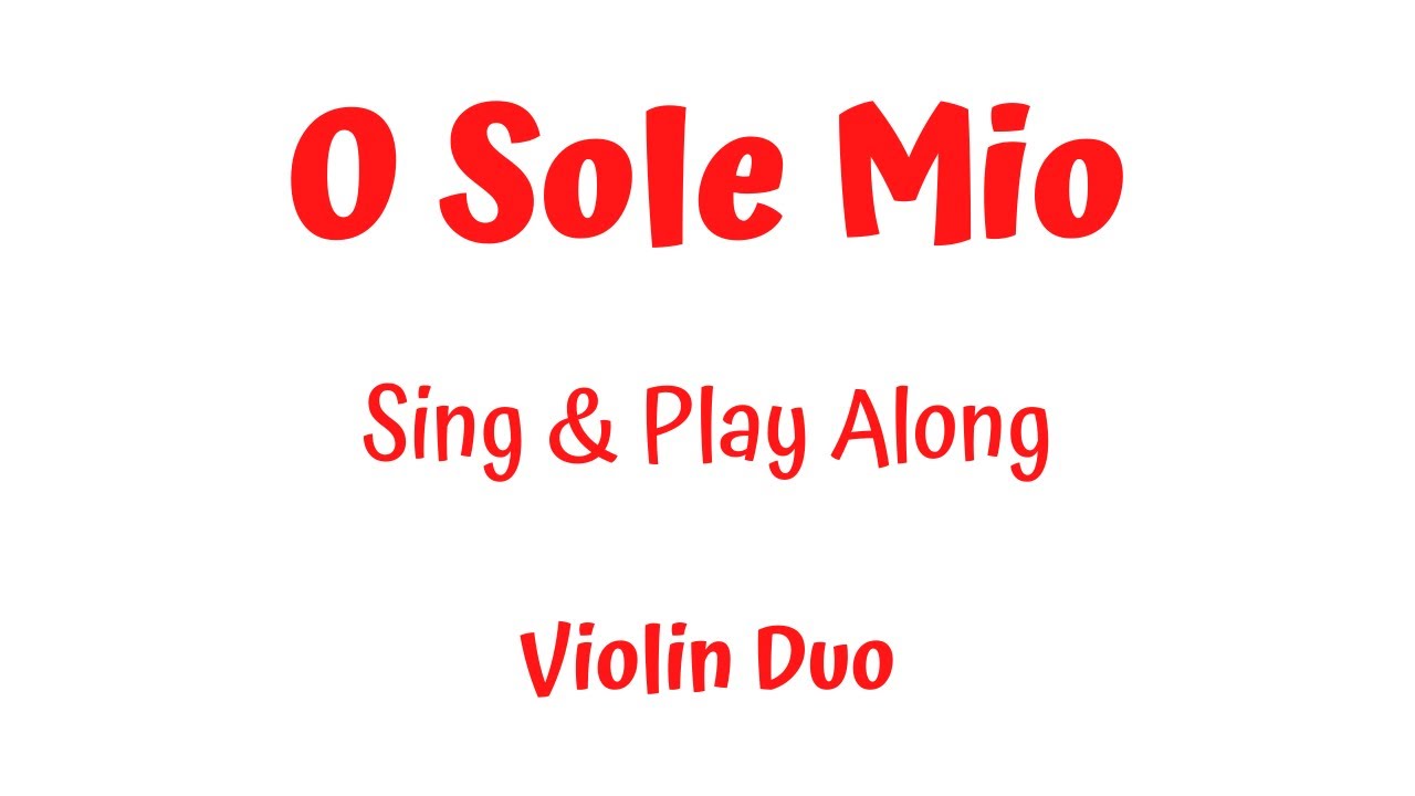 O SOLE MIO 🌞  Violin Duet & Music Sheet | Live Violin Tutorial & Play-Along