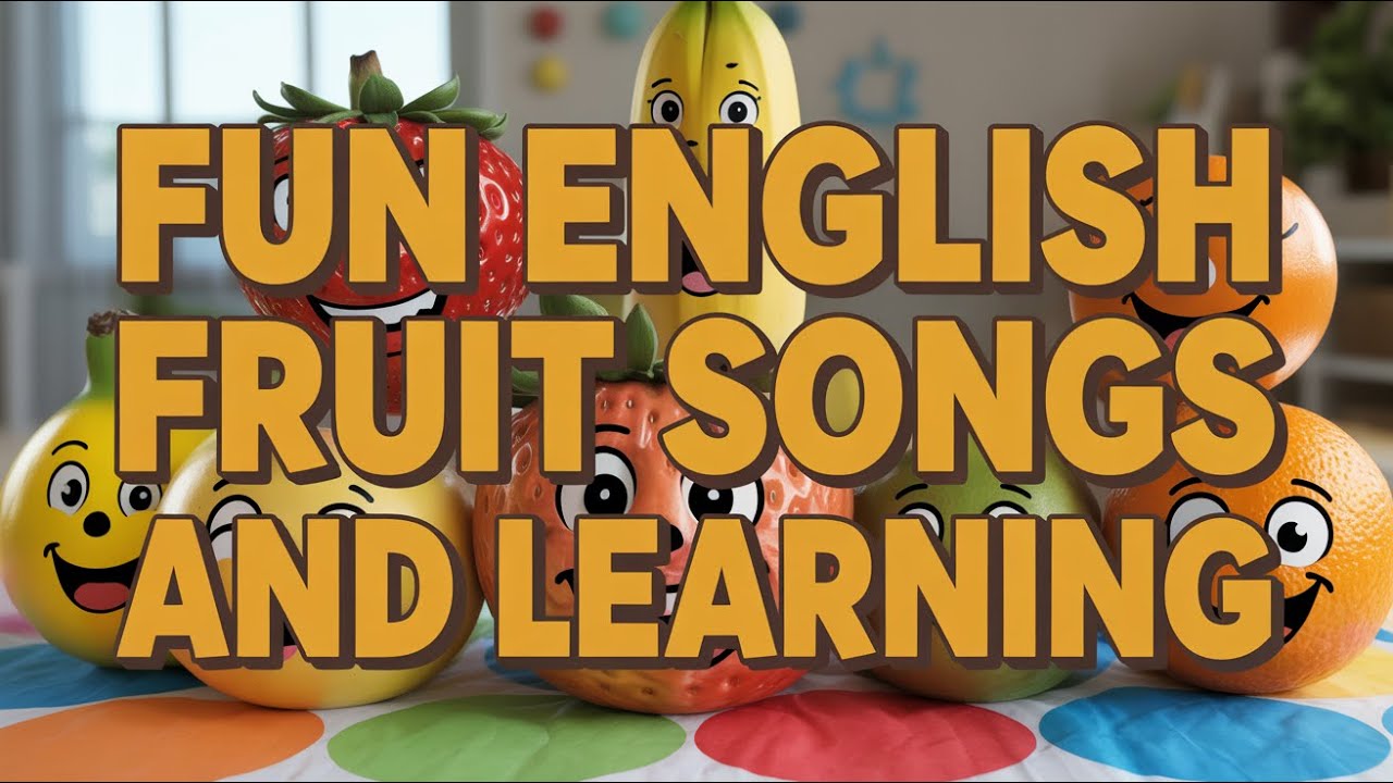 Learn Fruit Colors in English Song for Kids | Fun Nursery Rhymes about Apple Orange Banana 🎨