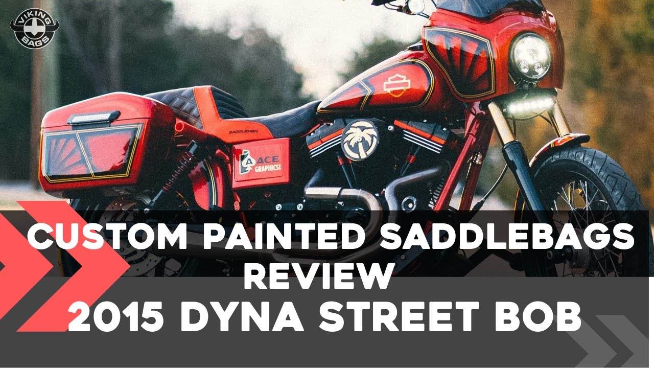 Best Custom Painted Viking Hard Saddlebags On My Harley Dyna Street Bob 2015