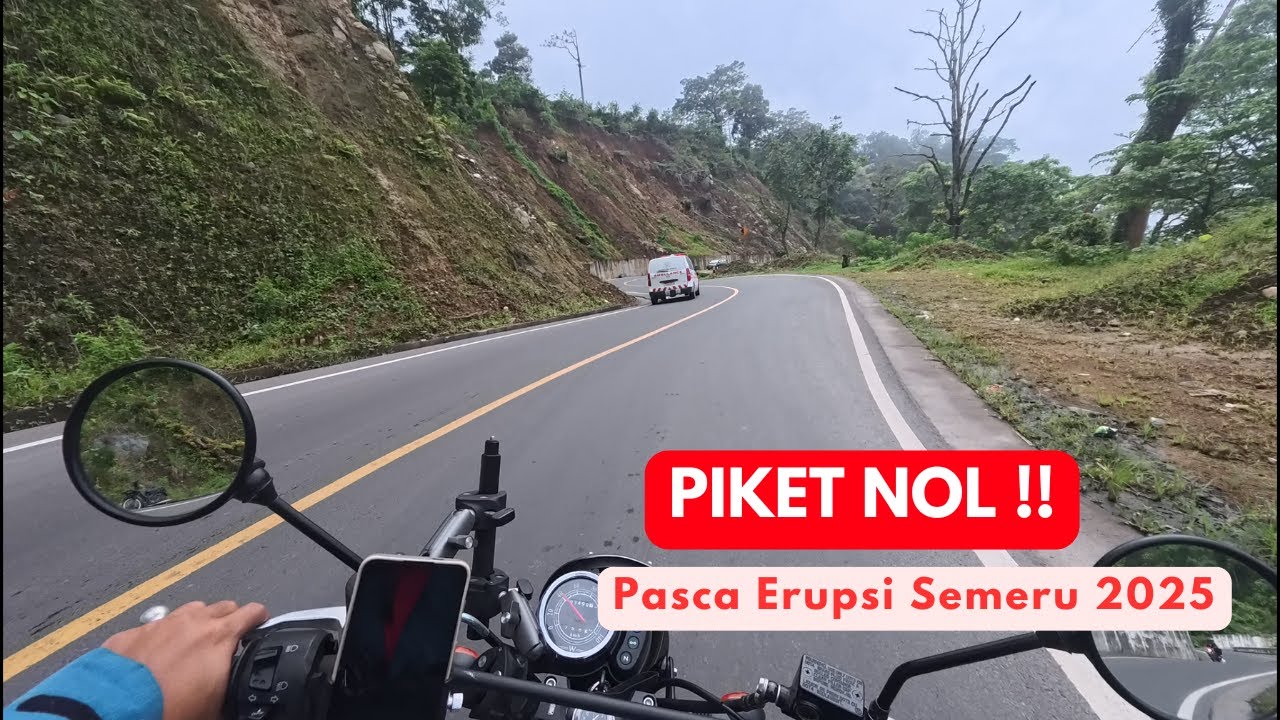 Jalur PIKET NOL Gladak Perak Pasca Erupsi SEMERU 2025