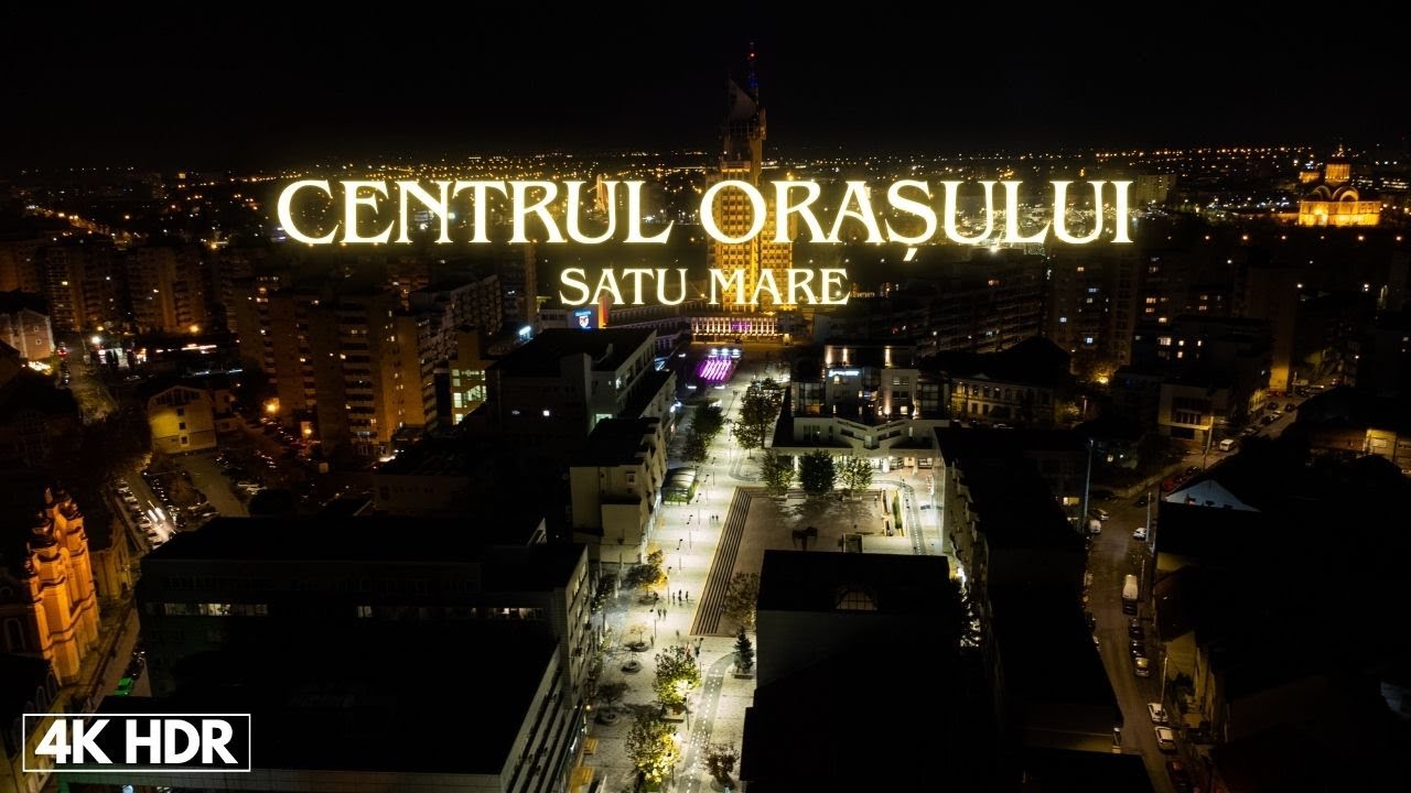 Imagini uimitoare din oraș noaptea! Satu Mare - Cinematic Video