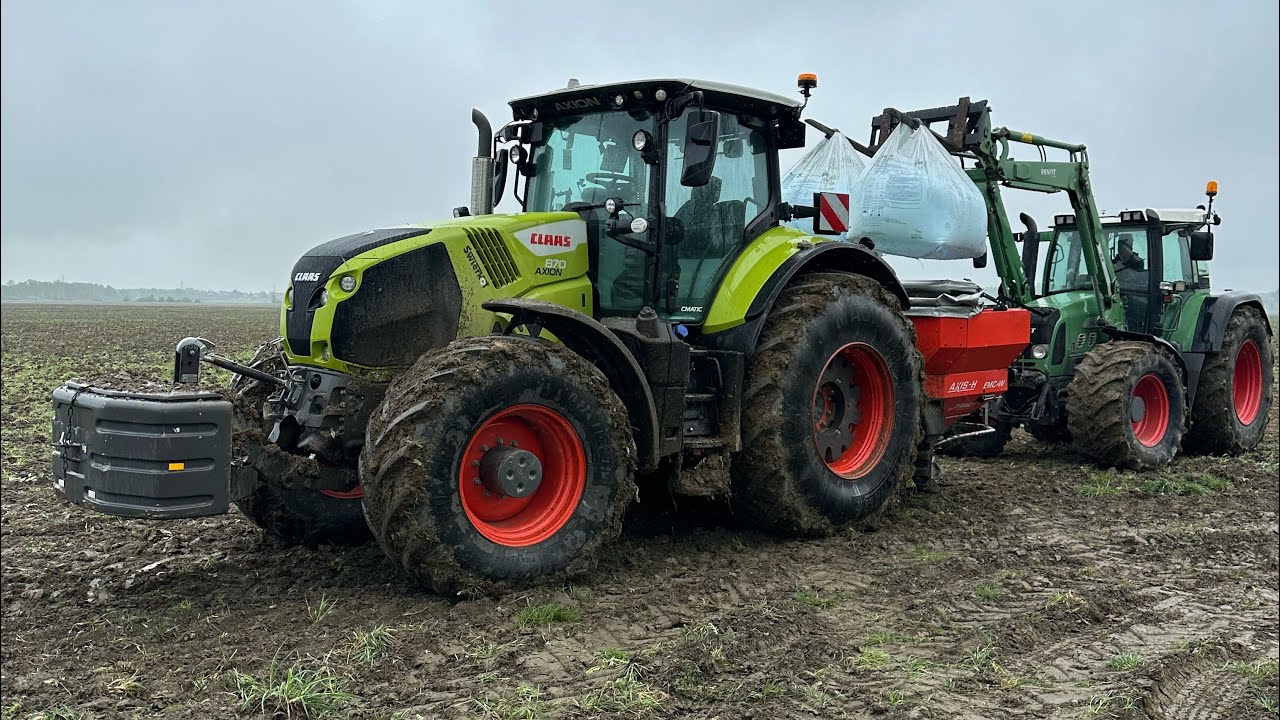 Mokre Nawozy nowym Claas-em Axion 870 Cmatic