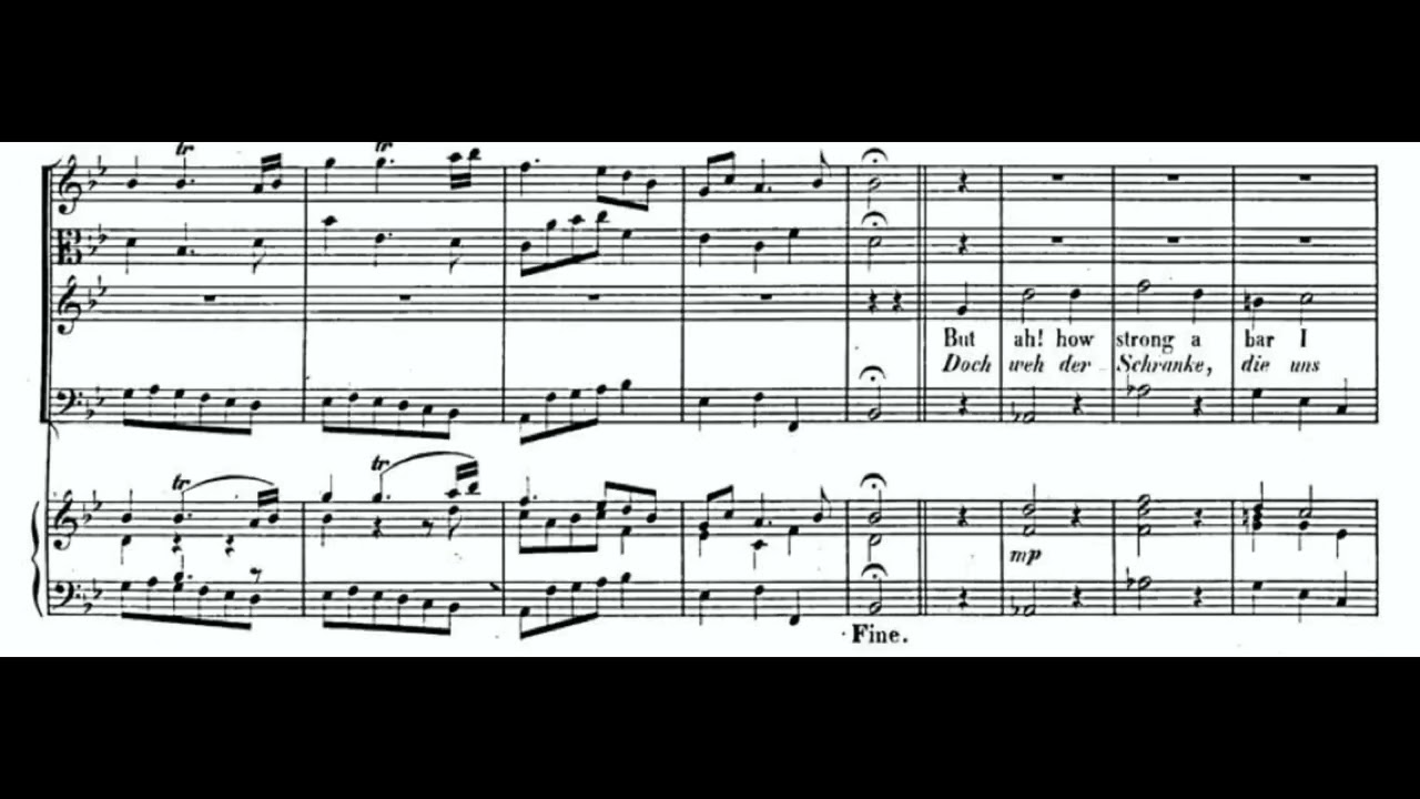 He Comes, he Comes! O Godlike Youth! (Saul - G.F. Händel) Score Animation