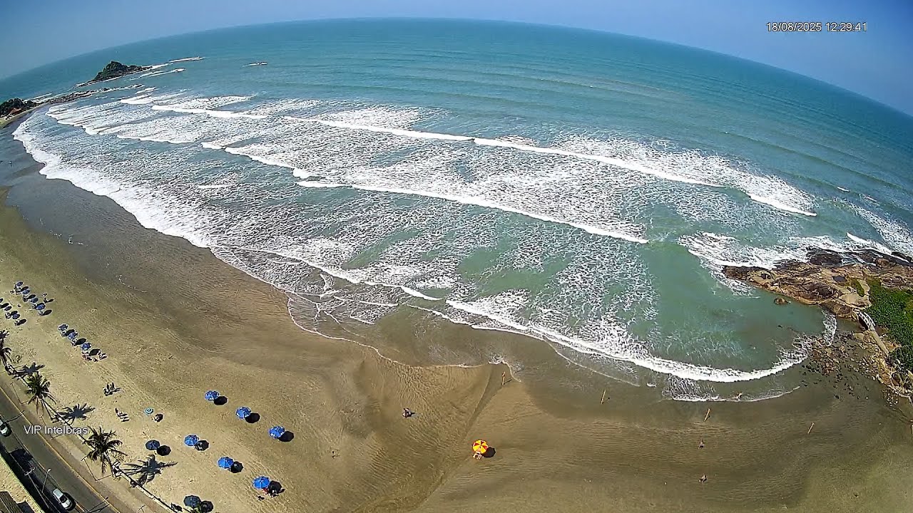 Praia dos sonhos - Itanhaém SP.       PRAIA AO VIVO