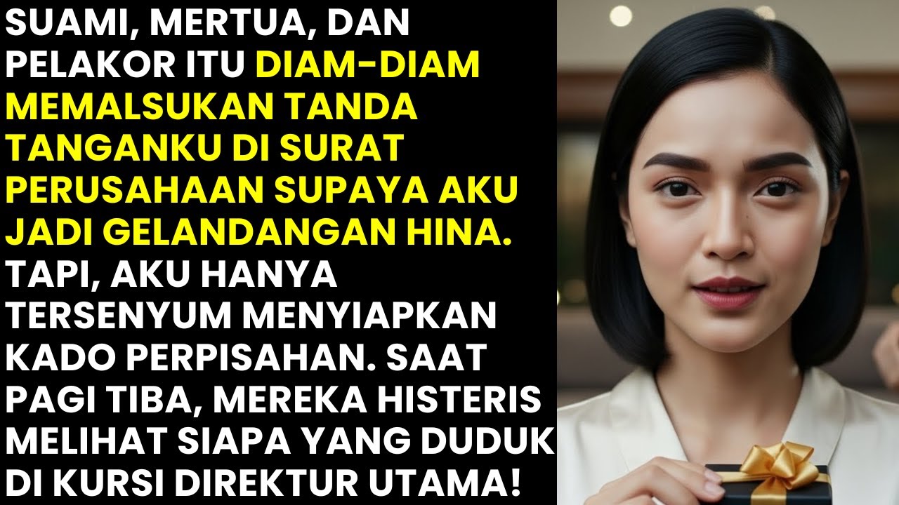 SUAMI PALSUKAN TTD DEMI PELAKOR, TAPI TUNGGU KADOKU! MEREKA SYOK LIHAT SIAPA DUDUK DI KURSI BOS!