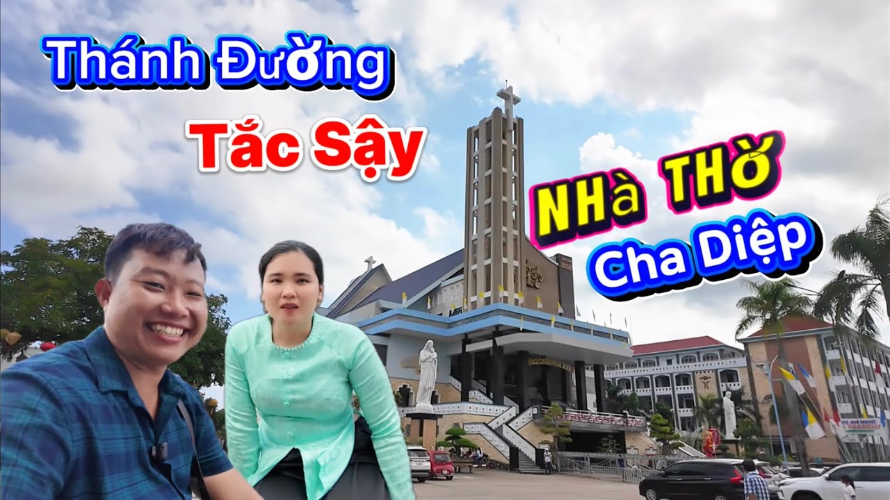 Đi Đến Nhà Thờ “Cha Diệp Ở Tắc Sậy“Đốt Nhan Cầu Bình An Và Tham Quan Cảnh Vật Tại Nhà Thờ….