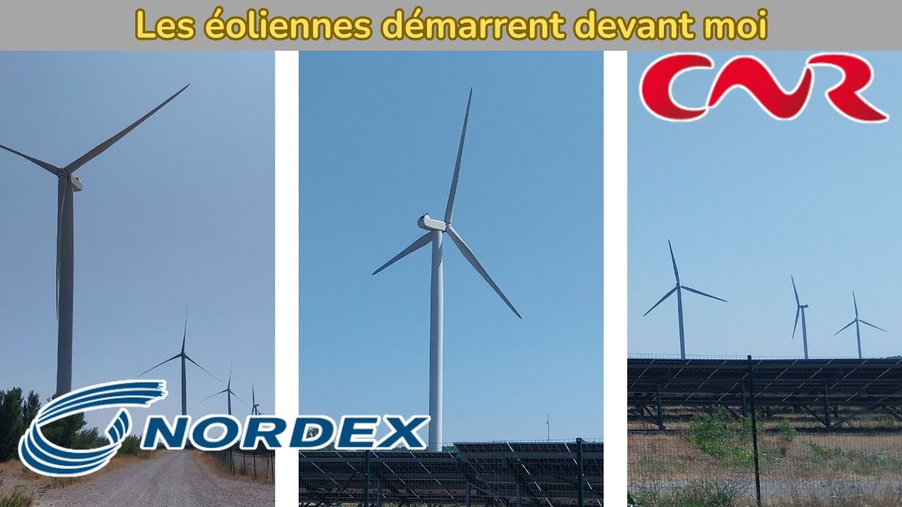 Les éoliennes démarrent devant moi! | Beaucaire