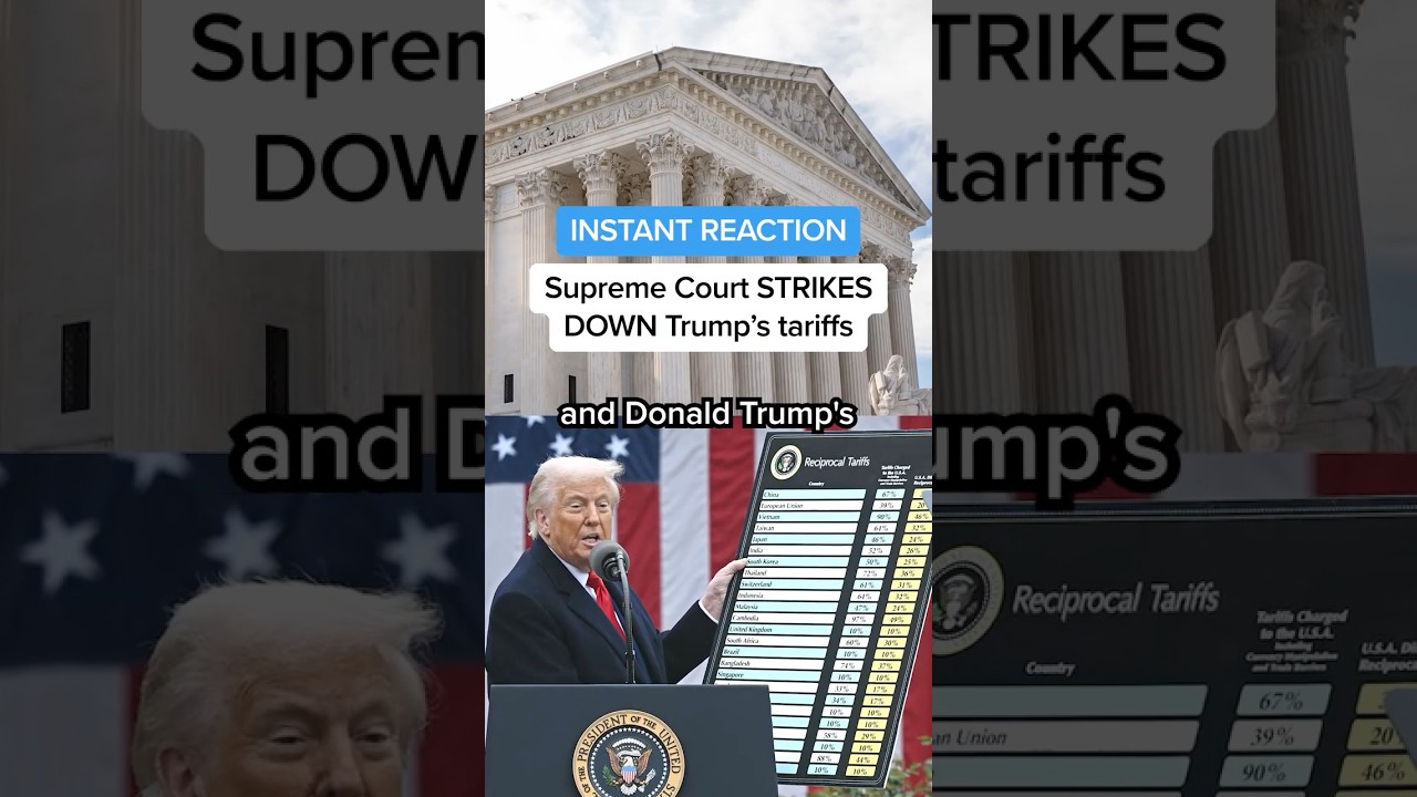INSTANT REACTION: Supreme Court STRIKES DOWN Trump&rsquo;s tariffs