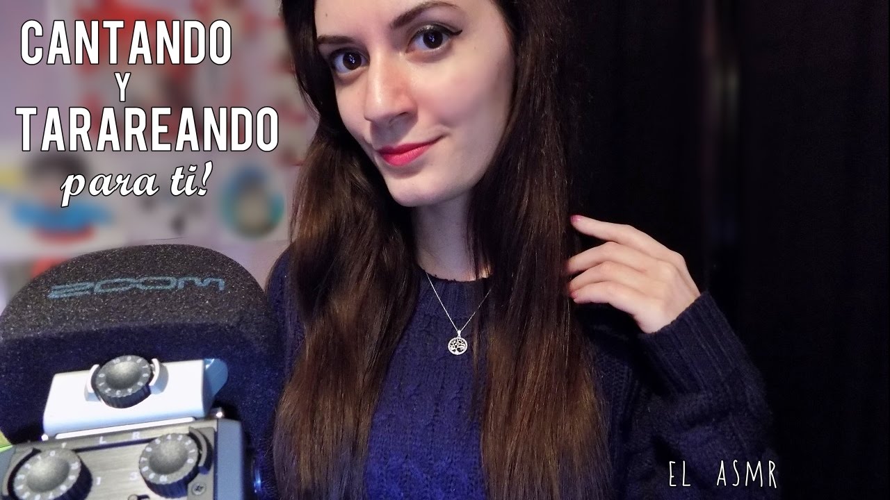 ♡ASMR español♡ CANTANDO y TARAREANDO para ti! 🎵 ❤ (+ hair brushing) #1♥