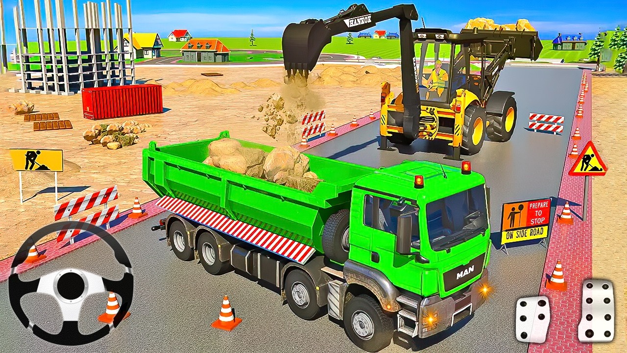 City Road Builder Construction 3D - Highway JCB Excavator Simulator - Android GamePlay