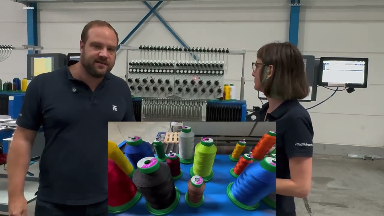 ZSK Embroidery Machines Thread Cone Matching Feature - Experience the future of embroidery!