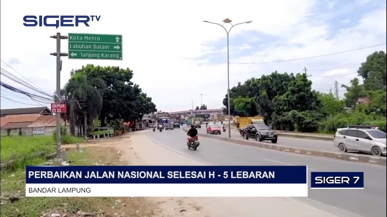 PERBAIKAN JALAN NASIONAL SELESAI H-5 LEBARAN