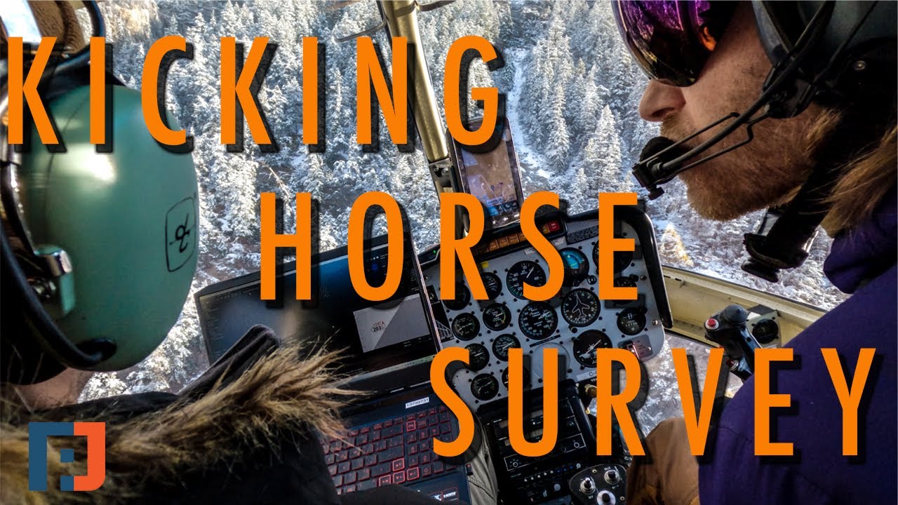SCANNING THE KICKING HORSE CANYON WITH A HELICOPTER - FLIGHT VLOG!