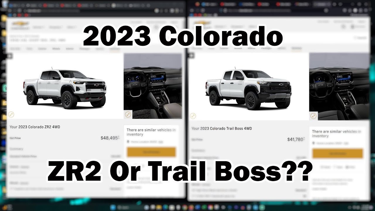 2023 Colorado TRAIL BOSS Or ZR2 Which Is Best For You