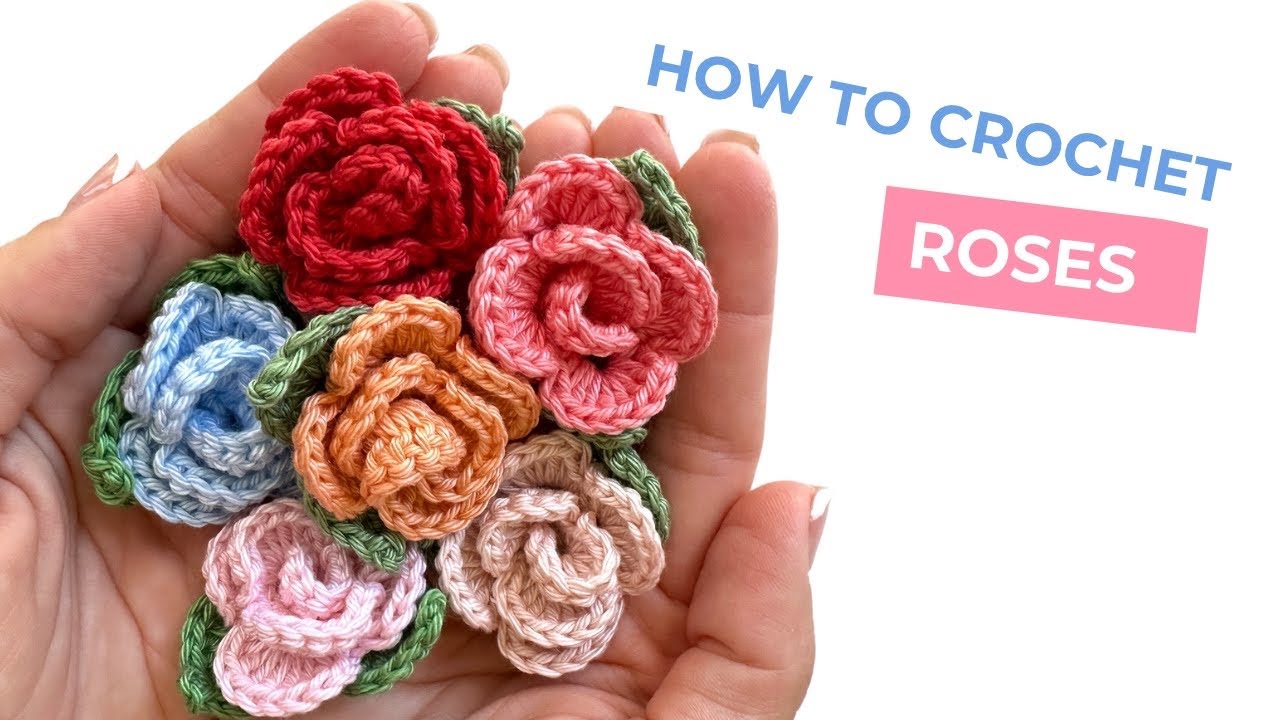 WOW! Let’s start right now to crochet these amazing rose applique