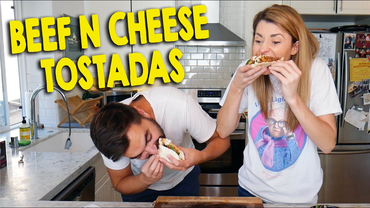 HOW TO: BEEF N CHEESE TOSTADAS // Grace Helbig