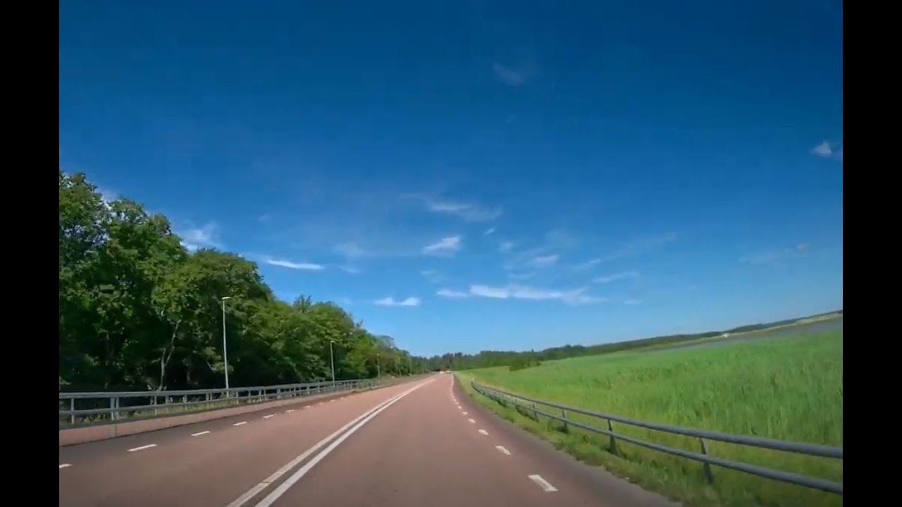 Drive from Mariehamn to  Ecker&ouml; Berghamn on a beautiful summer day