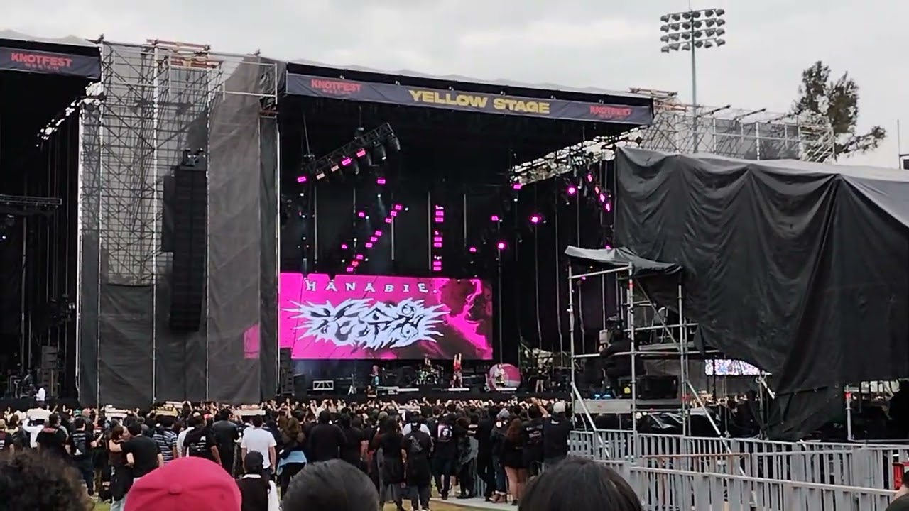 HANABIE en vivo Knotfest México 2025 Estadío Fray Nano 6 de diciembre 