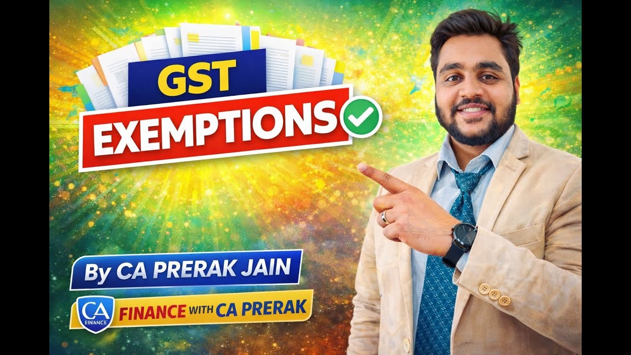 GST Exemptions Explained Completely | Limits, GTA ₹750 ₹1500, ITC Reversal | CA Final & Practice