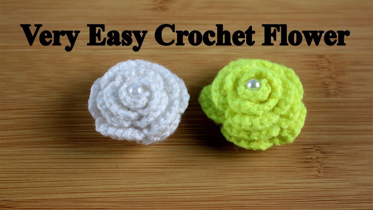 Easy Crochet Rose | কুশিকাটার গোলাপ ফুল | খুব সহজ পদ্ধতি কুশিকাটার গোলাপ বানানো শিখুন
