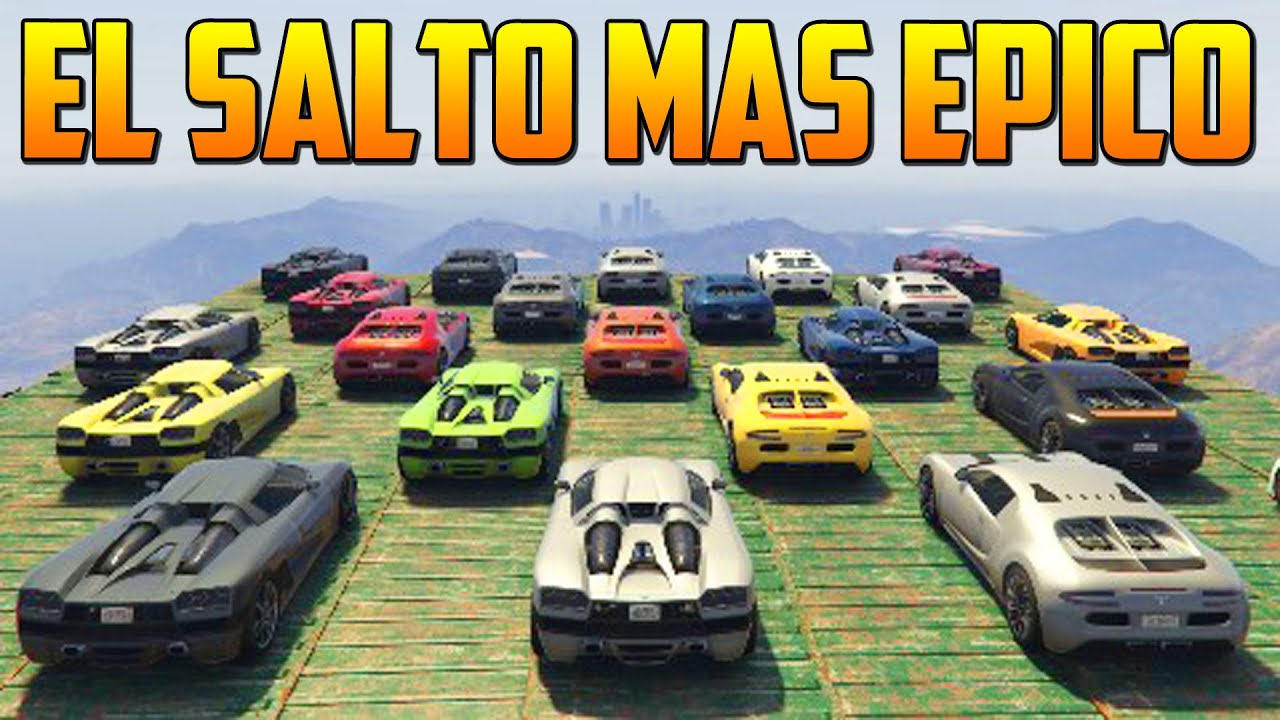 EL SALTO MAS EPICO CON DOBLE VOLTERETA - Gameplay GTA 5 Online Funny Moments (Carrera GTA V PS4)