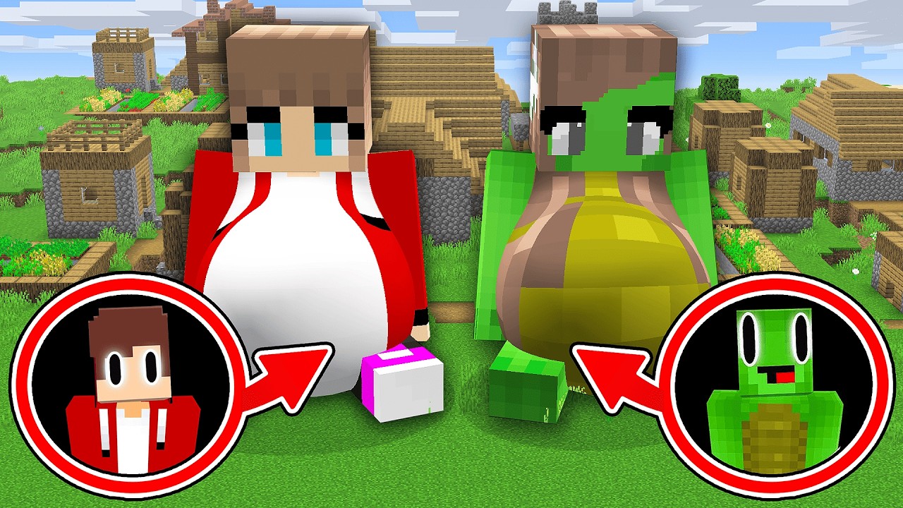BIGGEST JJ and Mikey GIRLS is PREGNANT with MUTANTS  in Minecraft (Maizen)