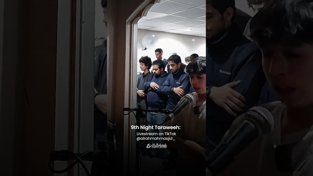 Night 9 🌙 - A moment from tonight’s Taraweeh. Led by Ismaeyl مَا شَاءَ ٱللَّٰهُ