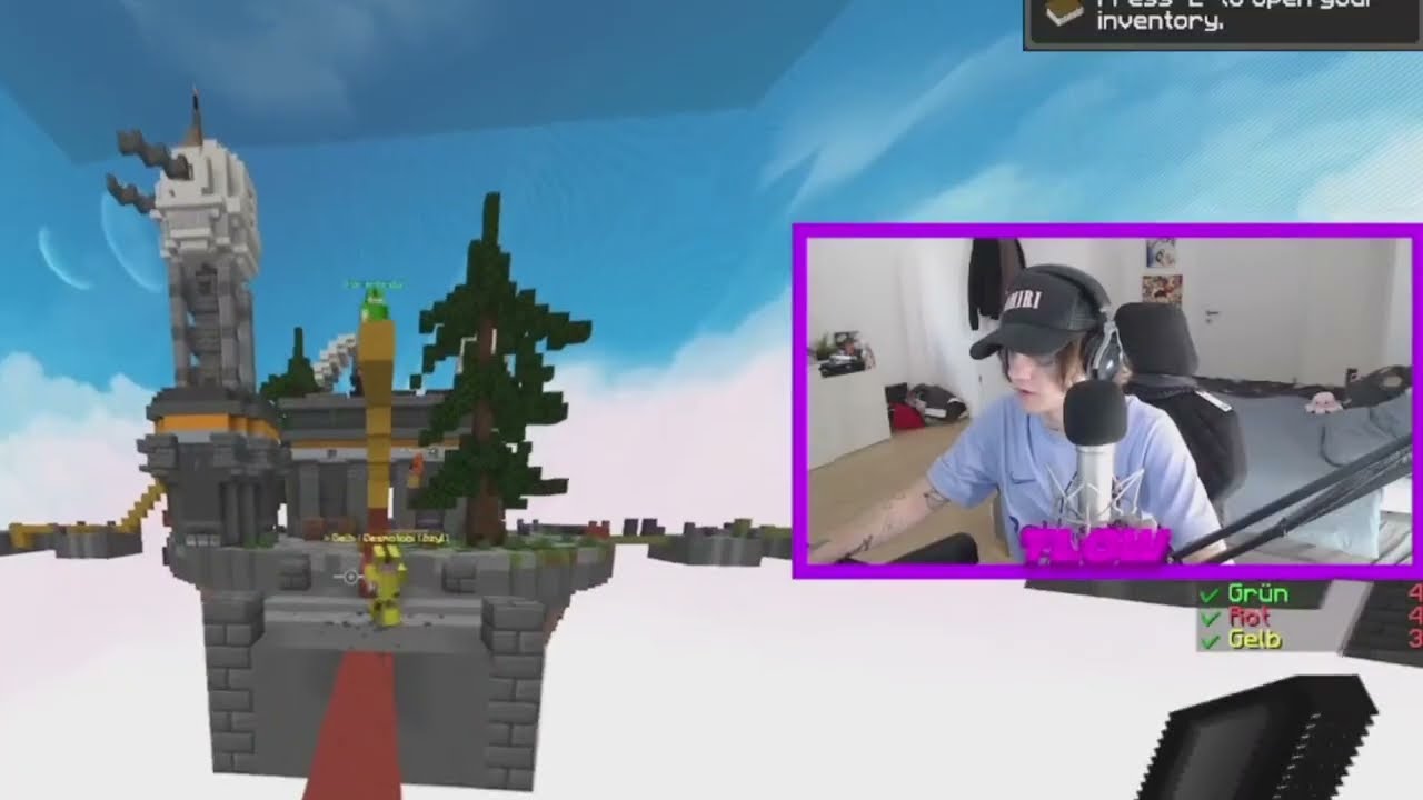 Zuschauer spielt mit uns Minecraft Bedwars!! | t-low STREAM HIGHLIGHTS