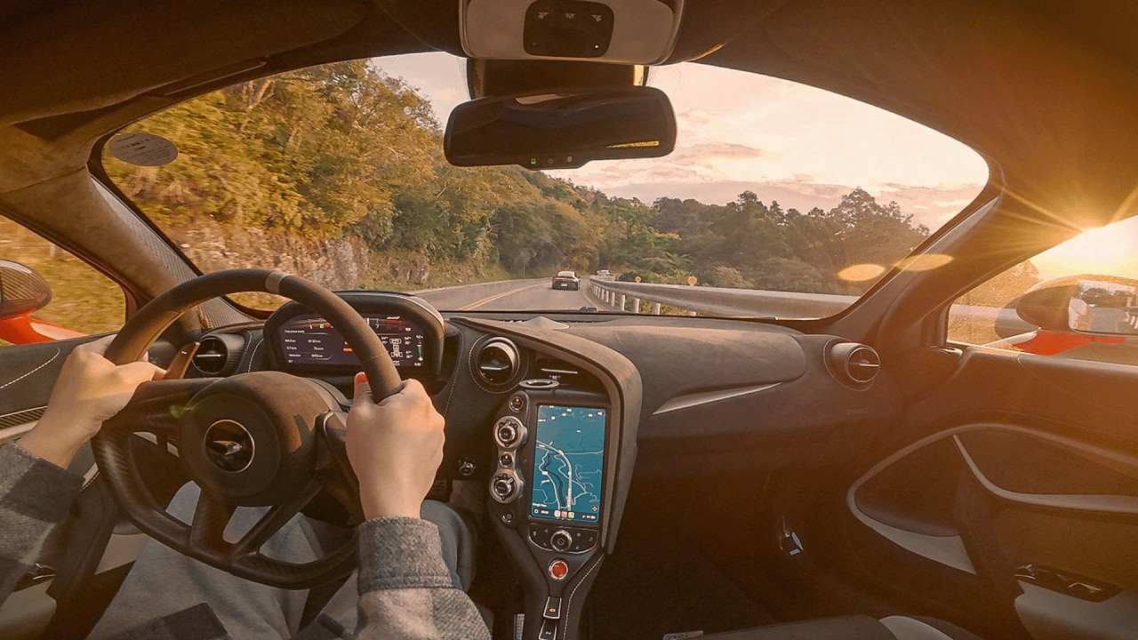 McLaren 765LT | 1 Hour Pure Drive | Binaural V8 Raw Sound [4K]