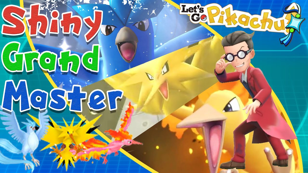 Shiny Grand Master Challenge #144 #145 #146 - LEGENDARY BIRDS | Pokemon Let's Go Pikachu Masters
