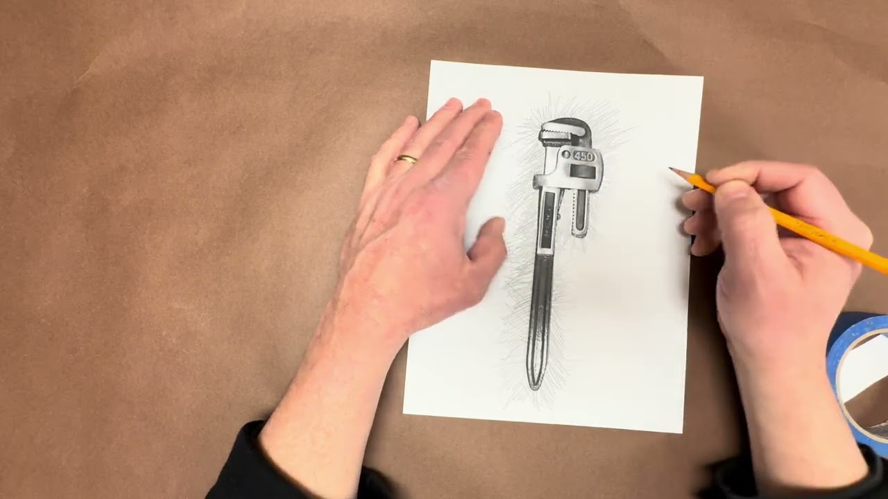 Jim Dine Value Drawing and Negative Space