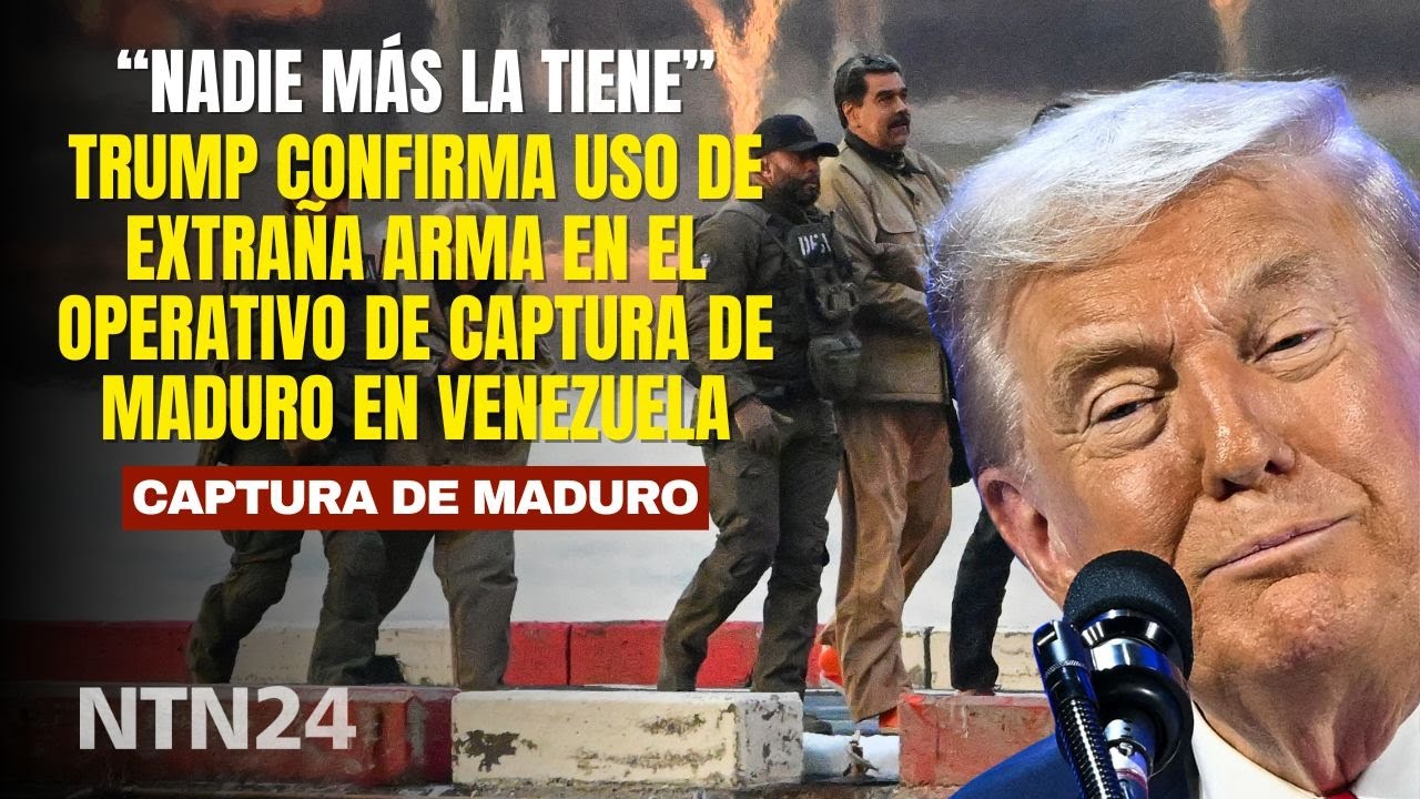 Trump confirma uso de extraña arma en el operativo de captura de Maduro en Venezuela