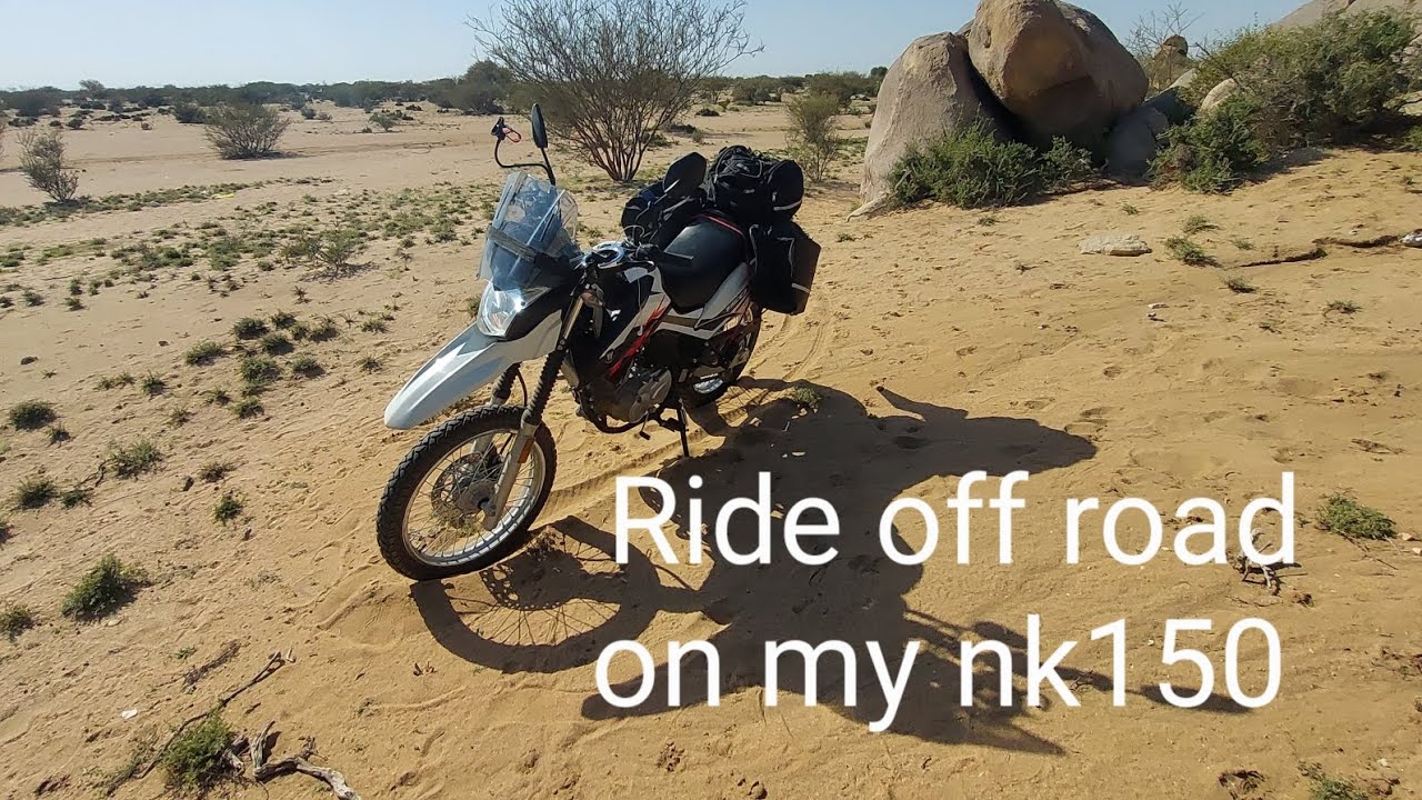 البحث عن مراعي النحل ( السمر )على الدراجة   Ride off road On my bike nk150