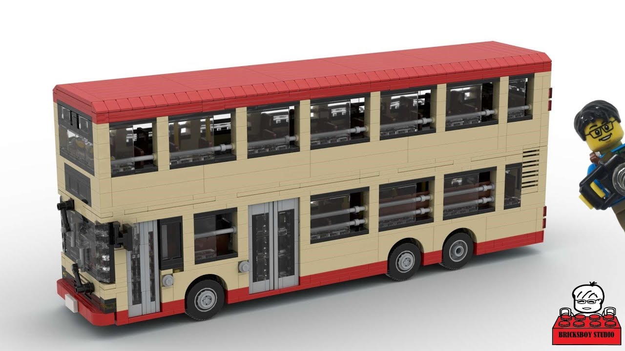 LEGO MOC #50 Hong Kong KMB Volvo Olympian 11M (Non AC) Double Decker Bus 九巴11米非空調版本富豪奧林比安