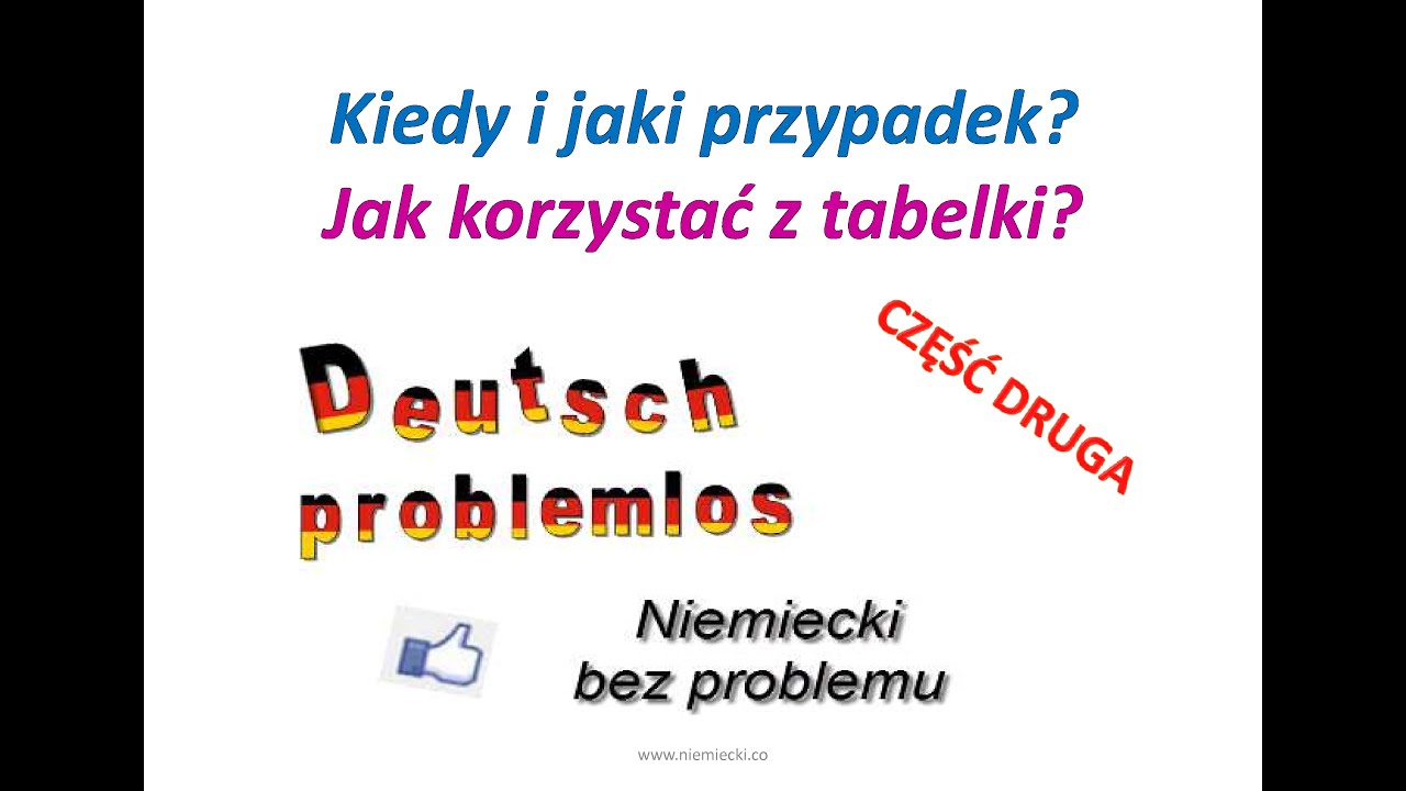 Kiedy jaki przypadek cz. 2 - Niemiecki bez problemu - Niemiecki dla początkujących