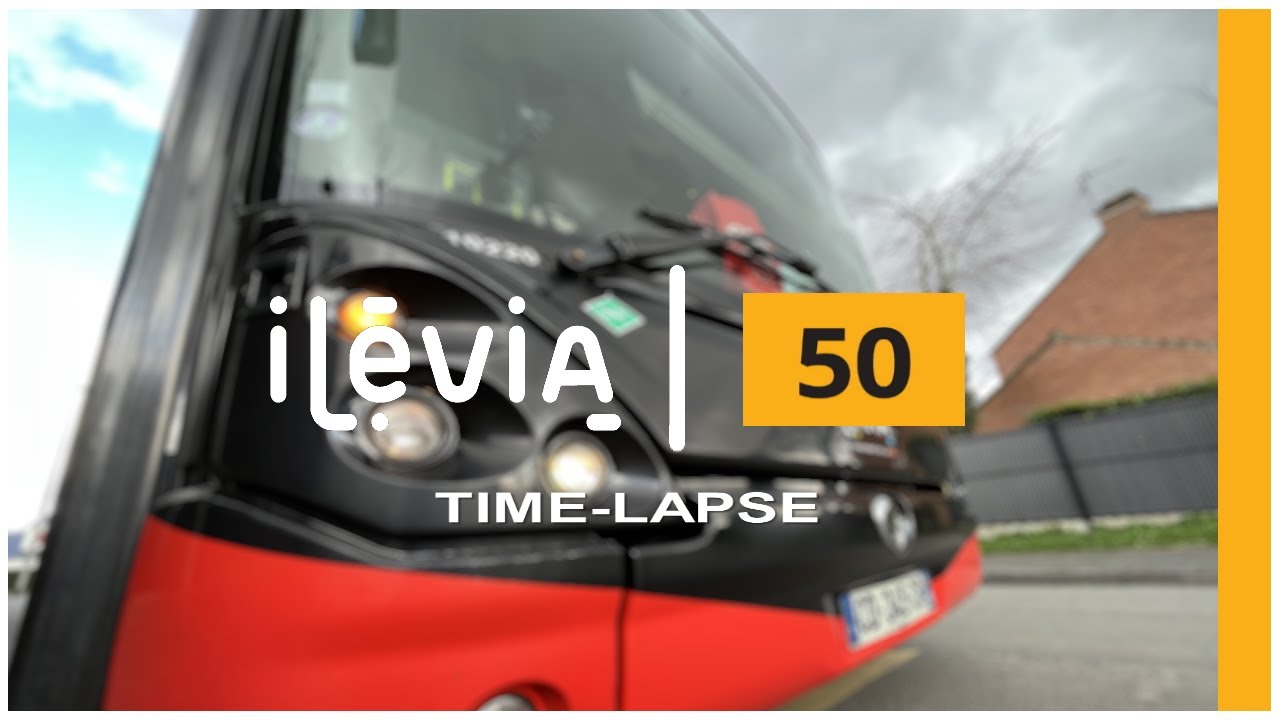 🇫🇷 ⸱ [4K | Time-Lapse] Lille - Ligne 50 - Ilévia (Aller/Retour)