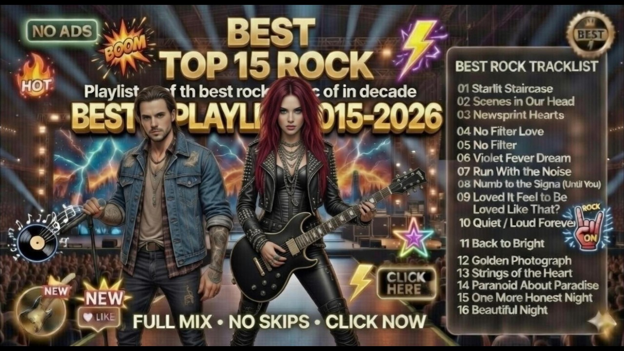 Best Rock Playlist 2026 | TOP 15 Viral Rock Anthems About Love (Long Mix)