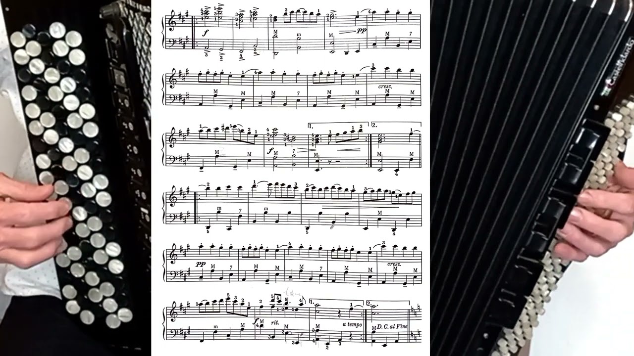 La Cinquantaine (The Golden Wedding) - accordion score